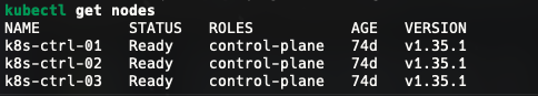 Kubernetes nodes